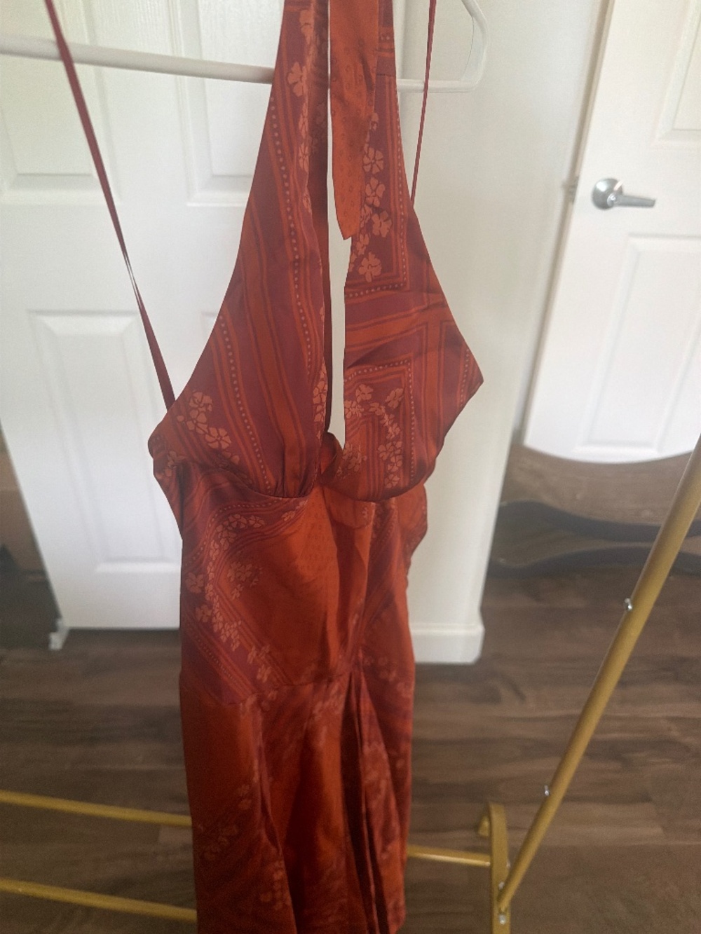 Reformation Benedita Silk Dress Red - Size XS